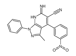 6-氨基-3-甲基-4-(3-硝基苯基)-1-苯基-1H-吡唑并[3,4-b]吡啶-5-甲腈
