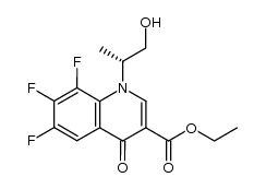 (R)-6,7,8-Trifluoro-1,4-dihydro-1-(2-hydroxy-1-methylethyl)-4-oxo-3-quinolinecarboxylic Acid Ethyl Ester