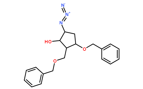(1S,2S,3S,5S)-5-叠氮基-3-(苯基甲氧基)-2-[(苯基甲氧基)甲基]环戊醇