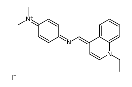 4-[(1-ethylquinolin-1-ium-4-yl)methylideneamino]-N,N-dimethylaniline,iodide