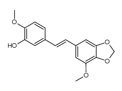 3'-hydroxy-3,4-methylenedioxy-4',5-dimethoxy-(E)-stilbene