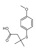 3-(4-methoxyphenyl)sulfanyl-3-methylbutanoic acid
