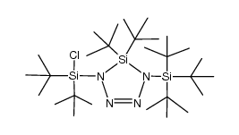 5,5-Di-tert-butyl-1-(di-tert-butylchlorsilyl)-4-(tri-tert-butylsilyl)-1,2,3,4-tetraaza-5-sila-2-cyclopenten