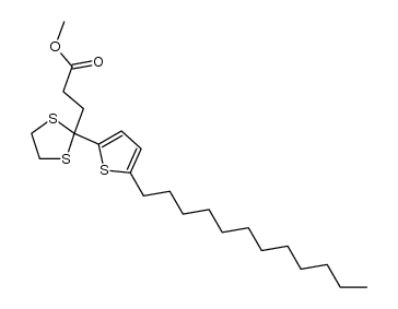 methyl 3-(2-(5-dodecylthiophen-2-yl)-1,3-dithiolan-2-yl)propanoate