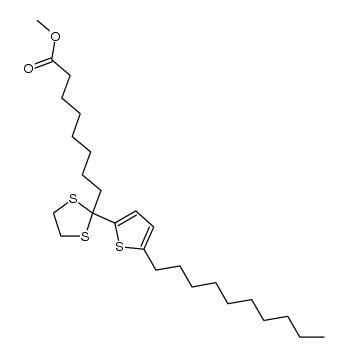 methyl 8-(2-(5-decylthiophen-2-yl)-1,3-dithiolan-2-yl)octanoate