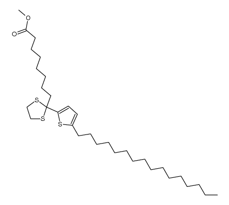 methyl 8-(2-(5-hexadecylthiophen-2-yl)-1,3-dithiolan-2-yl)octanoate