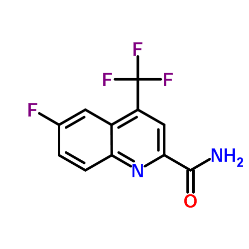 6-氟-4-三氟甲基喹啉-2-甲酰胺 201869