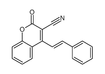 2-oxo-4-(2-phenylethenyl)chromene-3-carbonitrile