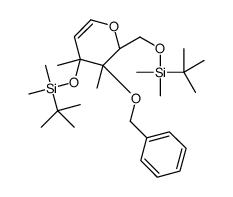 (2ξ)-2,6-Anhydro-3-O-benzyl-5-deoxy-1,4-bis-O-[dimethyl(2-methyl- 2-propanyl)silyl]-3,4-di-C-methyl-D-threo-hex-5-enitol