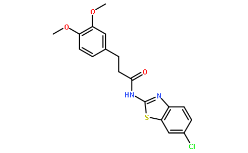 N-(6-氯-2-苯并噻唑基)-3,4-二甲氧基苯丙酰胺