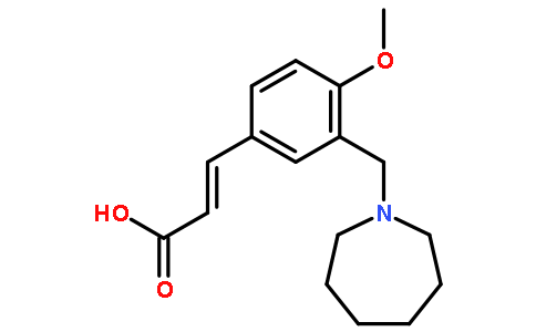 (2E)-3-[3-(氮杂环庚烷-1 - 基甲基)-4-甲氧基苯基]丙烯酸