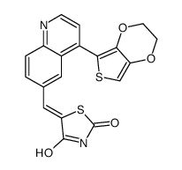 5-((4-(2,3-二氢噻吩并[3,4-b][1,4]二噁英-5-基)喹啉-6-基)亚甲基)噻唑烷-2,4-二酮