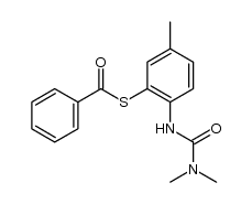 S-benzoyl-N-dimethylcarbamoyl-2-amino-5-methylthiophenol