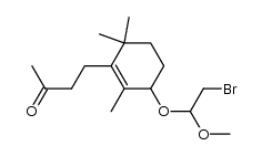 4-(3-(2-bromo-1-methoxyethoxy)-2,6,6-trimethylcyclohex-1-en-1-yl)butan-2-one