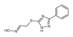 2-((3-phenyl-1H-1,2,4-triazol-5-yl)thio)acetaldehyde oxime