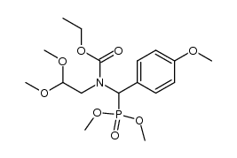 ethyl (2,2-dimethoxyethyl)((dimethoxyphosphoryl)(4-methoxyphenyl)methyl)carbamate