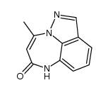 methyl-4 dihydro-3,7 pyrazolo[1,5,4-ef]benzodiazepine-1,5 one-6