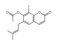 8-iododemethylsuberosin acetate