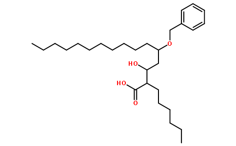 5-(苄氧基)-2-己基-3-羟基十六烷酸