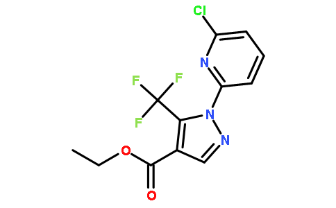 Ethyl 1-(6-chloro-2-pyridinyl)-5-(trifluoromethyl)-1H-pyrazole-4- carboxylate
