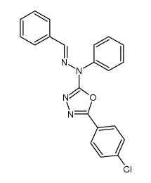 2-(2-benzylidene-1-phenylhydrazinyl)-5-(4-chlorophenyl)-1,3,4-oxadiazole