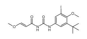 (E)-N-(3-tert-butyl-5-iodo-4-methoxyphenylcarbamoyl)-3-methoxy-acrylamide