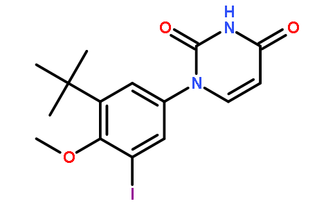 1-(3-叔丁基-5-碘-4-甲氧基苯基)嘧啶-2,4(1H,3H)-二酮