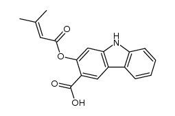 2-((3-methylbut-2-enoyl)oxy)-9H-carbazole-3-carboxylic acid