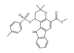 methyl 3,3-dimethyl-1-(tosyloxy)-1,2,3,11-tetrahydropyrano[3,2-a]carbazole-5-carboxylate