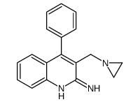 3-(aziridin-1-ylmethyl)-4-phenylquinolin-2-amine