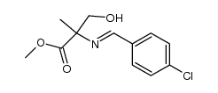 methyl 2-((4-chlorobenzylidene)amino)-3-hydroxy-2-methylpropanoate