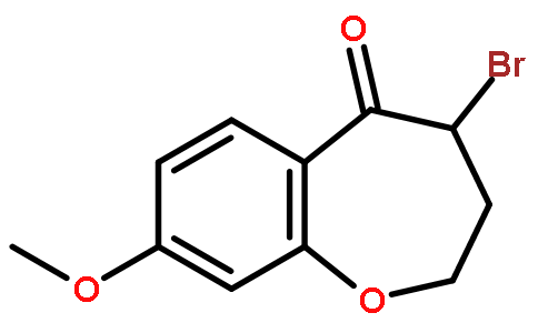 4-bromo-8-methoxy-3,4-dihydro-2H-1-benzoxepin-5-one