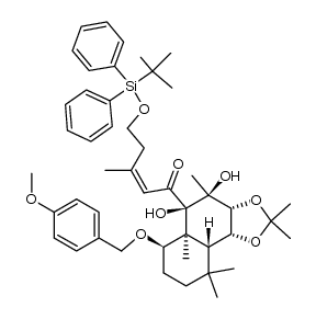 5-((tert-butyldiphenylsilyl)oxy)-1-((3aR,4S,5R,5aS,6R,9aR,9bR)-4,5-dihydroxy-6-((4-methoxybenzyl)oxy)-2,2,4,5a,9,9-hexamethyldecahydronaphtho[1,2-d][1,3]dioxol-5-yl)-3-methylpent-2-en-1-one