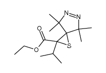 3'-ethoxycarbonyl-3'-isopropyl-3,3,5,5-tetramethyl-3,5-dihydropyrazole-4-spiro-2'-thi-irane