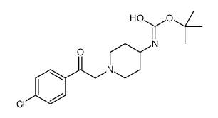 N-[1-[2-(4-氯苯基)-2-氧代乙基]-4-哌啶基]氨基甲酸叔丁酯
