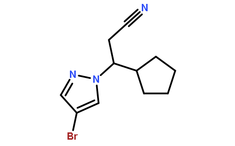 (BETAR)-4-溴-BETA-环戊基-1H-吡唑-1-丙腈