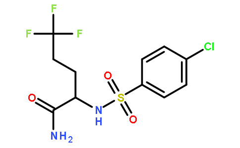 (2R)-2-[[(4-氯苯基)磺酰基]氨基]-5,5,5-三氟-戊酰胺
