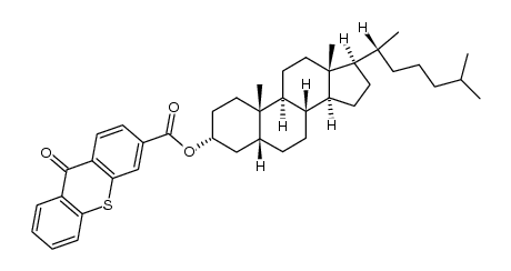 (3R,5R,8R,9S,10S,13R,14S,17R)-10,13-dimethyl-17-((R)-6-methylheptan-2-yl)hexadecahydro-1H-cyclopenta[a]phenanthren-3-yl 9-oxo-9H-thioxanthene-3-carboxylate