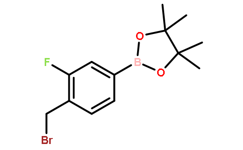 4-溴甲基-3-氟苯硼酸频那醇酯