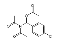 N,N-Diacetylamino-acetoxy-(4-chlorphenyl-)-methan