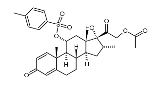 21-acetoxy-17-hydroxy-16α-methyl-11α-(toluene-4-sulfonyloxy)-pregna-1,4-diene-3,20-dione