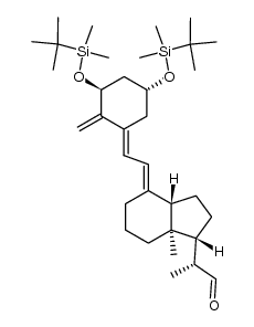 1(S),3(R)-bis[(tert-butyldimethylsilyl)oxy]-20(R)-formyl-9,10-secopregna-5(E),7(E),10(19)-triene