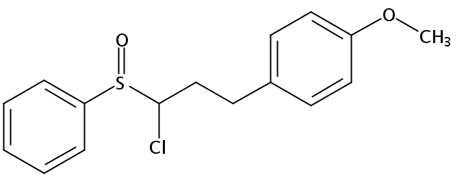 1-chloro-3-(4-methoxyphenyl)propyl phenyl sulfoxide