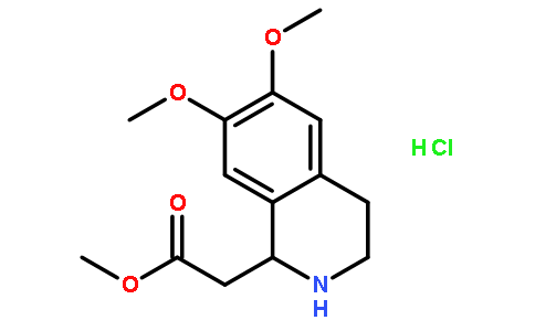 甲基 (6,7-二甲氧基-1,2,3,4-四氢异喹啉-1-基)乙酸酯 盐酸盐