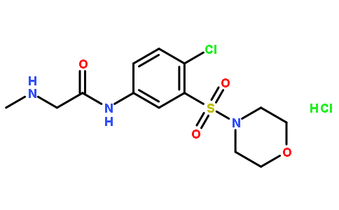 N-[4-氯-3-(吗啉-4-基磺酰基)苯基]-2-(甲氨基)乙酰胺 盐酸盐