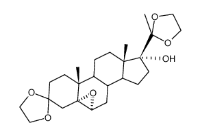 3,20-Bis-ethylendioxy-5α,6α-epoxy-17α-hydroxy-pregnan