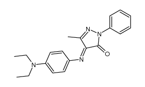 4-Diethylamino-phenylimino-3-methyl-1-phenyl-2-pyrazolin-5-on