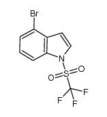 4-bromo-1-(trifluoromethylsulfonyl)indole