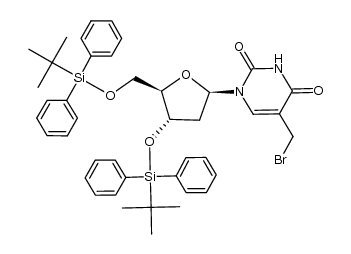 3',5'-bis-O-(tert-butyldiphenylsilyl)-5-bromomethyl-2'-deoxyuridine