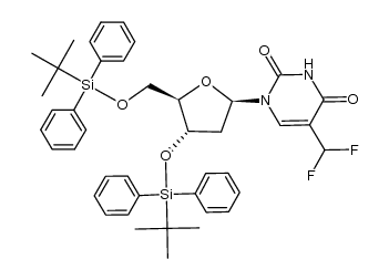 3',5'-di-O-(tert-butyldiphenyl)silyl-α,α-difluorothymidine